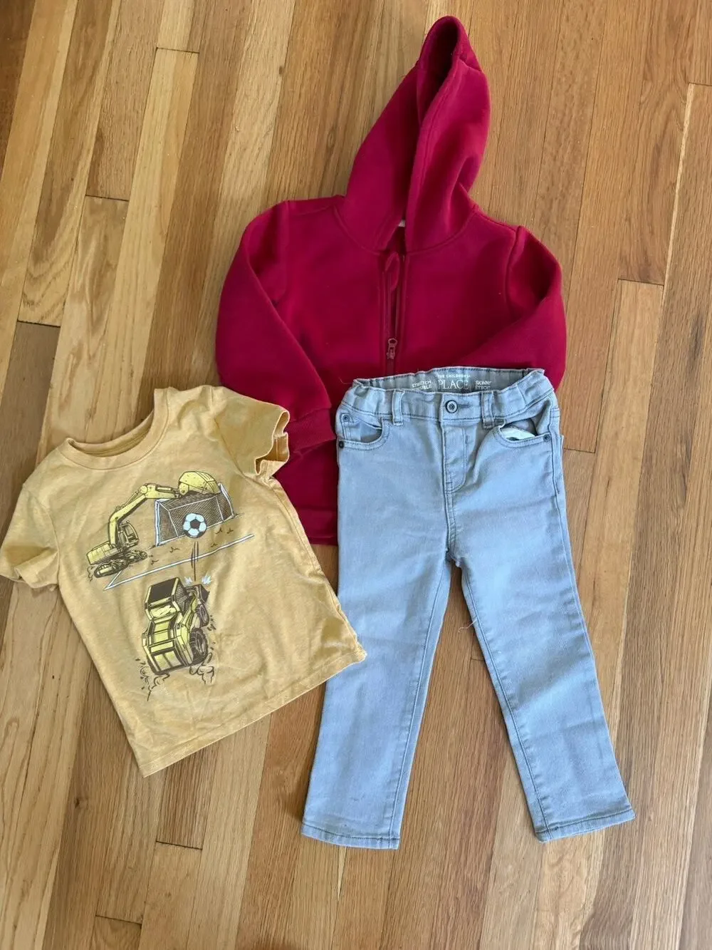 Boys Toddler Clothing Bundle - Size 3/4 T Fall Hoodie Jeans t-shirt